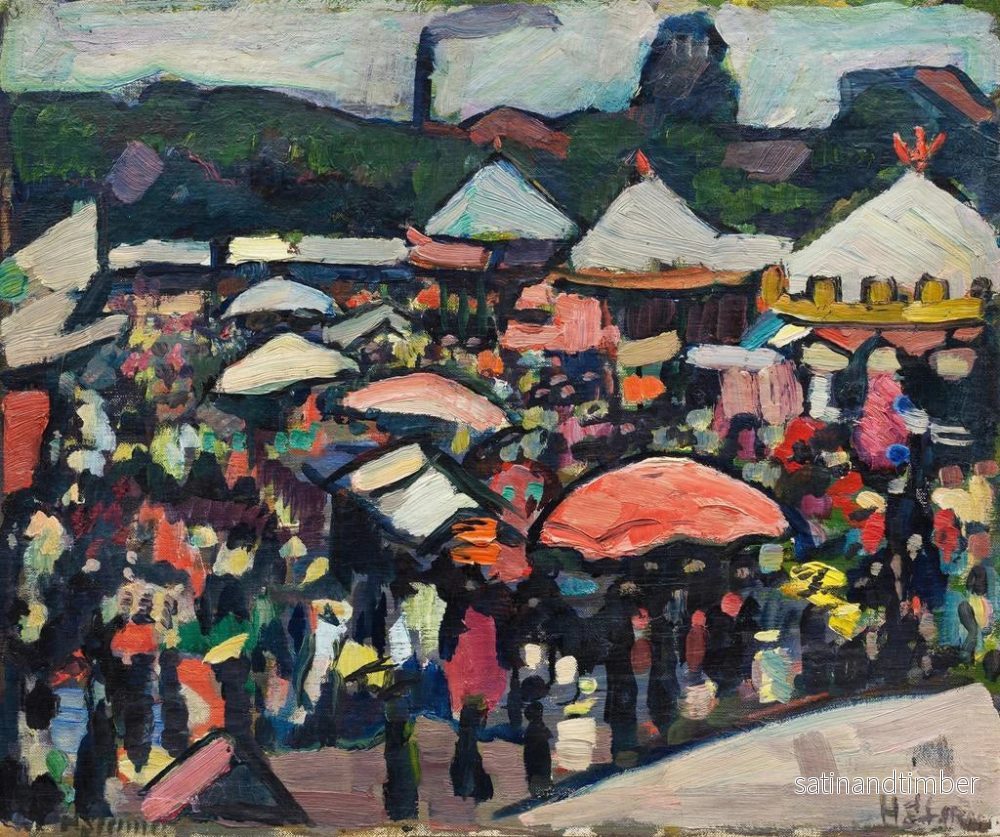 Reproduktion av målningen Foire au Kesselbrink à Bielefeld - Hermann Stenner - Bild 2