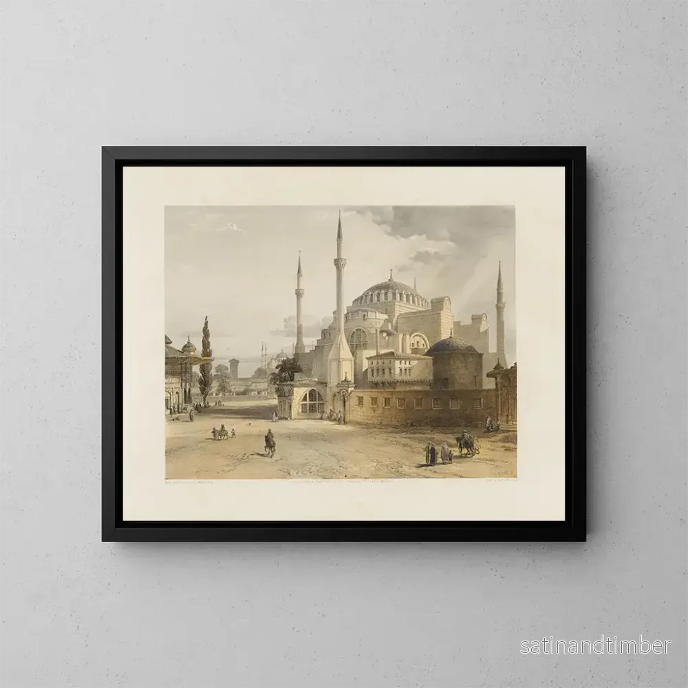Reproduktion av målningen av den nyligen restaurerade Hagia Sophia i Konstantinopel på order av Hans Majestät sultan Abdul-Medjid nr 17 - Gaspare Fossati