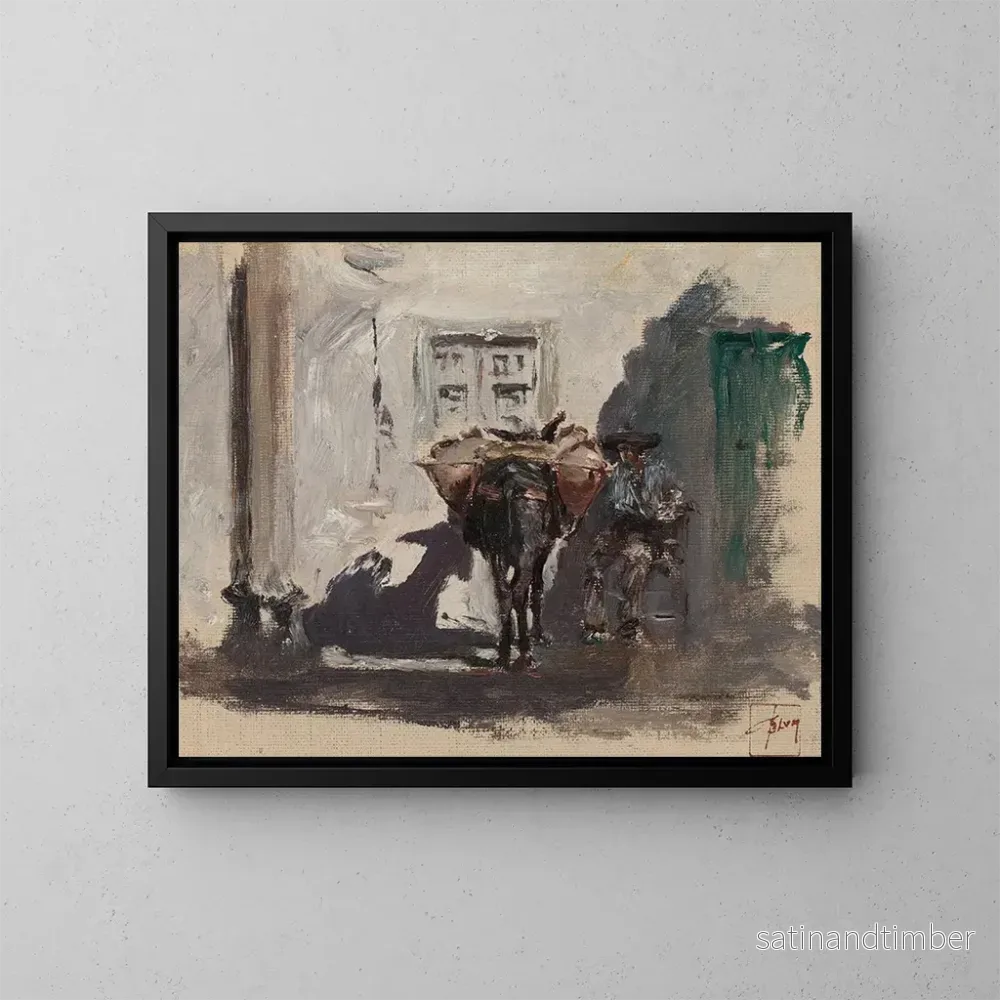 Reproduktion av målningen Muletier espagnol - Robert Frederick Blum
