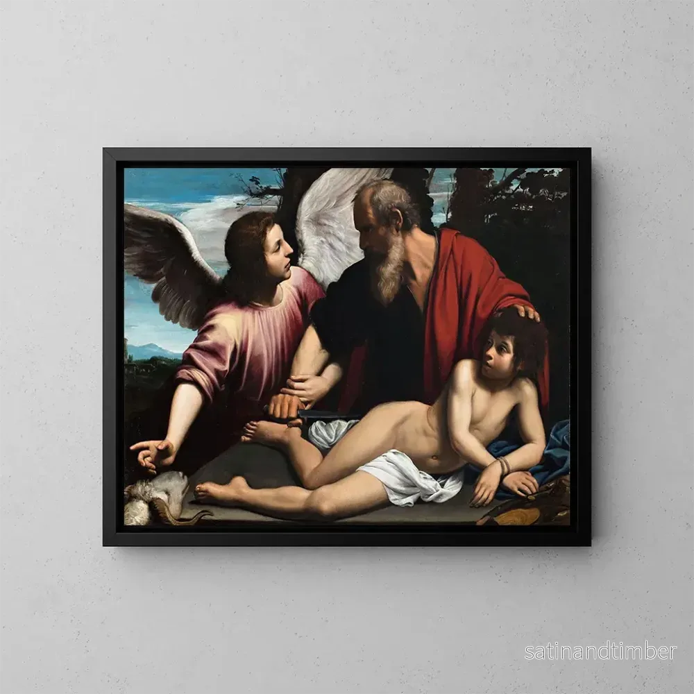 Reproduktion av målningen Le Sacrifice d'Isaac - Giuseppe Vermiglio