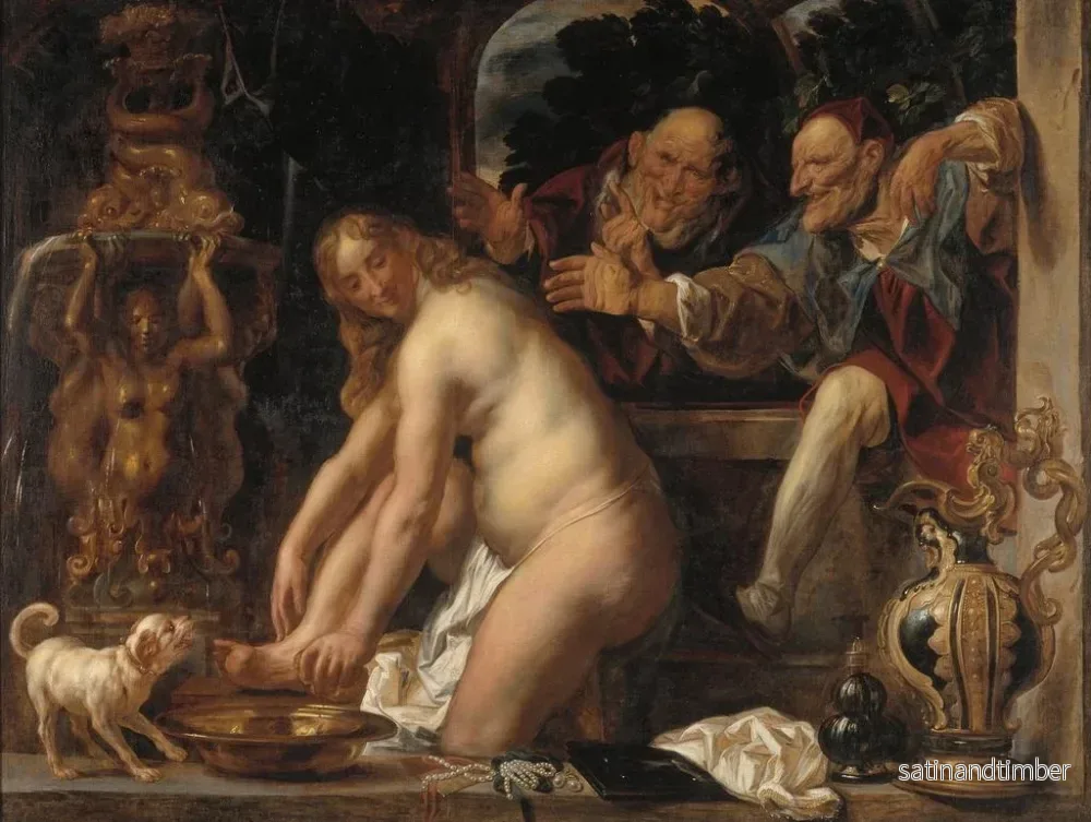 Reproduktion av målningen Susanne och de äldre - Jacob Jordaens - Bild 2