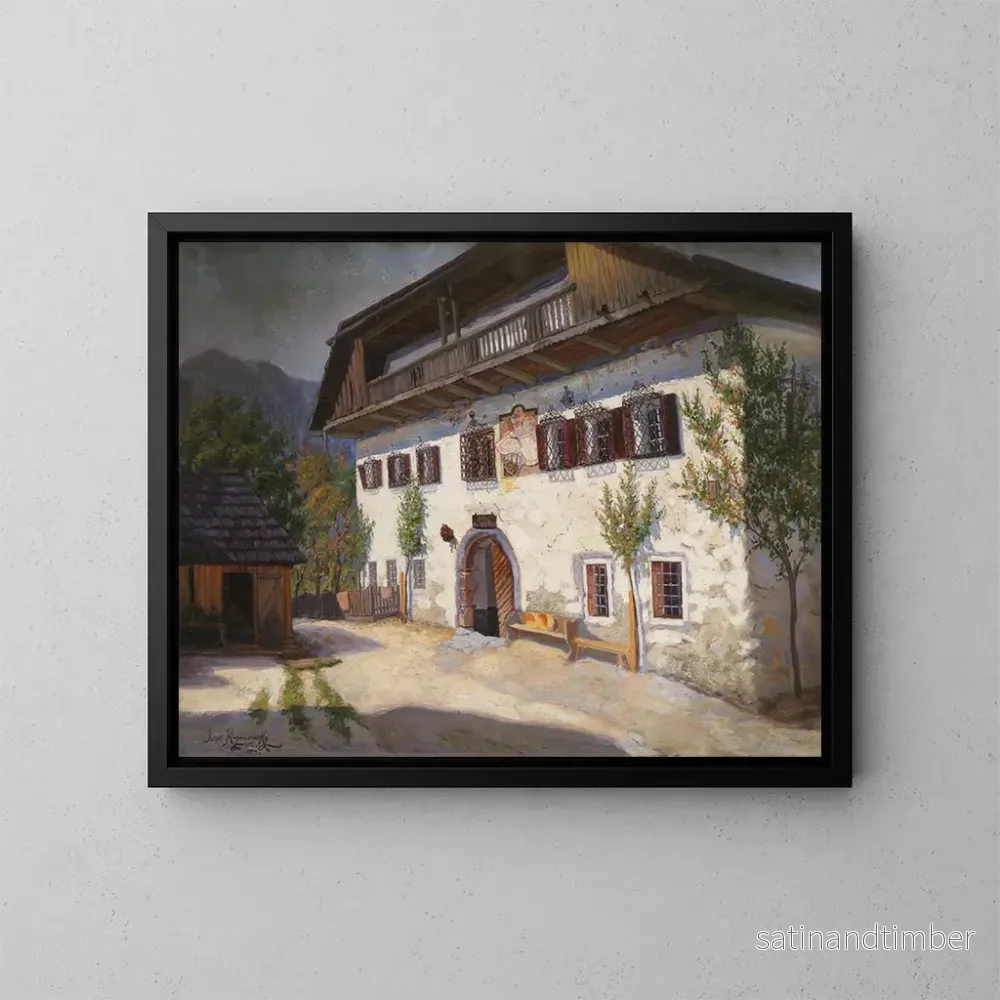 Reproduktion av målningen av L’auberge Pettar à Saint-Agatha – Jakob Koganowsky Reproduktion av målningen av L’auberge Pettar à Saint-Agatha – Jakob Koganowsky