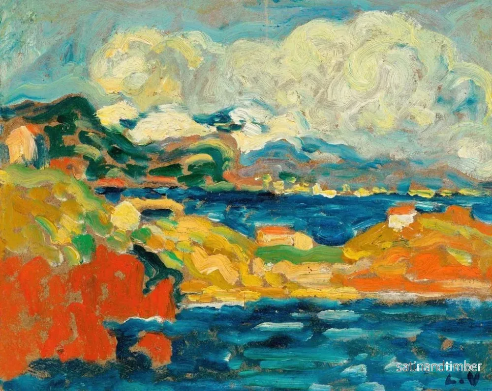 Reproduktion av målningen La baie d'Anthor - Louis Valtat - Bild 2