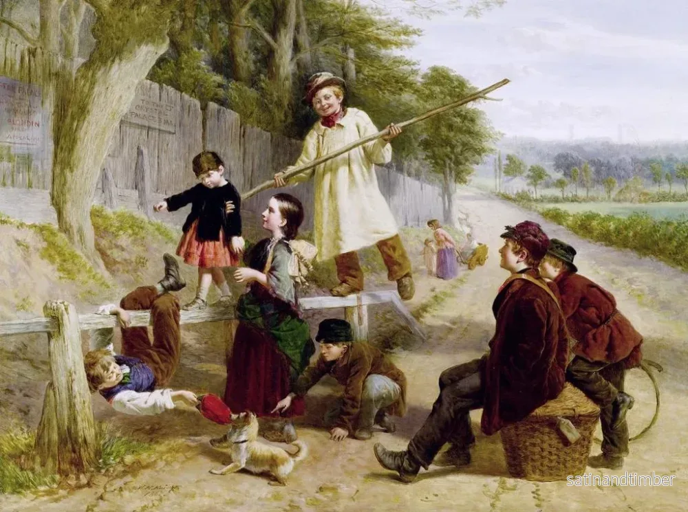 Reproduktion av målningen Rivaux de Blondin - William Henry Knight - Bild 2