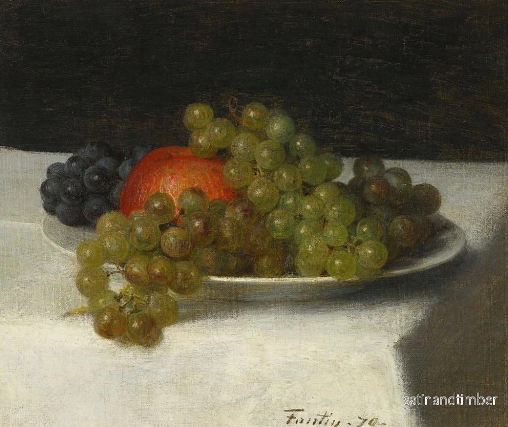 Reproduktion av målningen Pommes et raisins - Henri Fantin-Latour - Bild 2