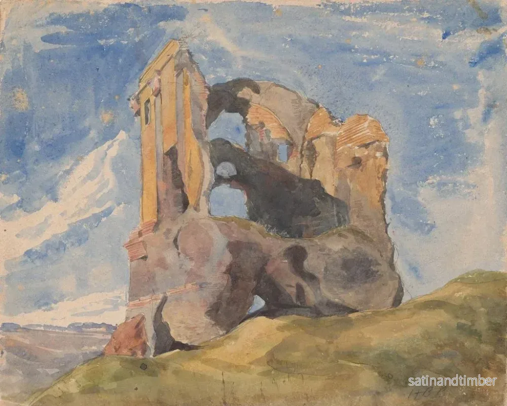 Reproduktion av målningen Tombe en Campagne - Hercules Brabazon Brabazon - Bild 2