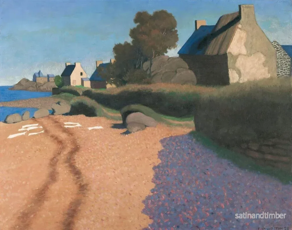 Reproduktion av målningen Landskap i Loguivy - Félix Vallotton - Bild 2