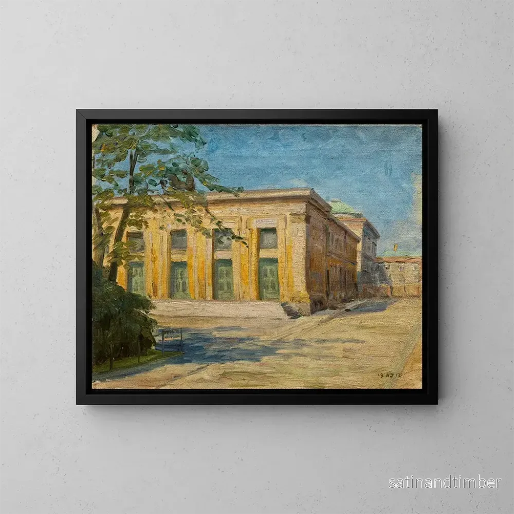 Reproduktion av målningen Musée Thorvaldsens - Axel Johansen