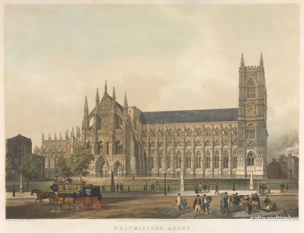 Reproduktion av målningen Abbaye de Westminster - Edmund Walker - Bild 2
