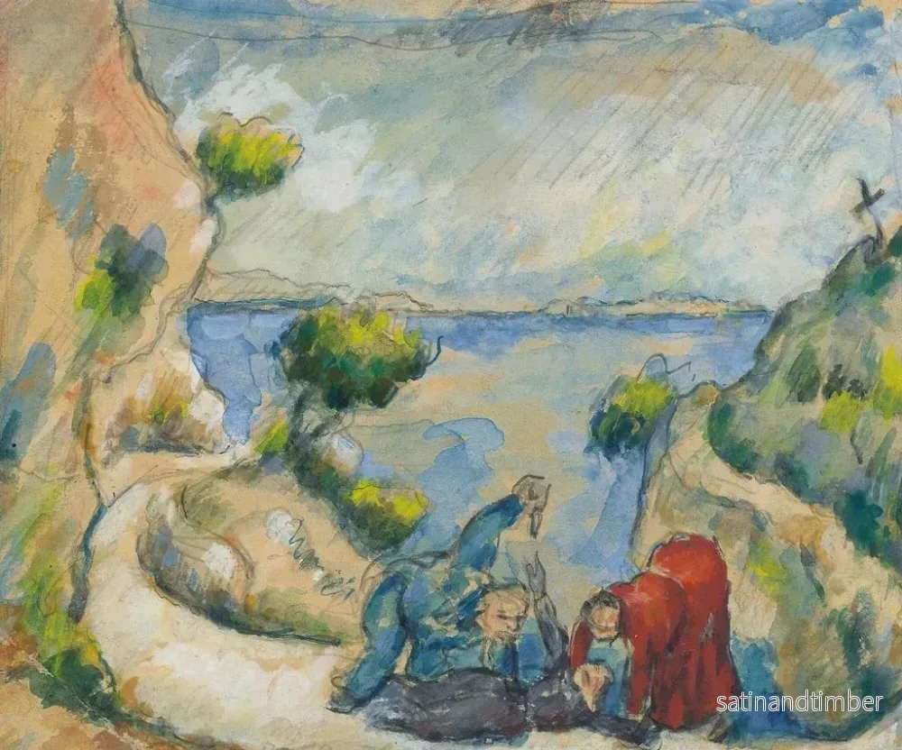 Reproduktion av målningen Le Meurtre dans la ravine - Paul Cézanne - Bild 2