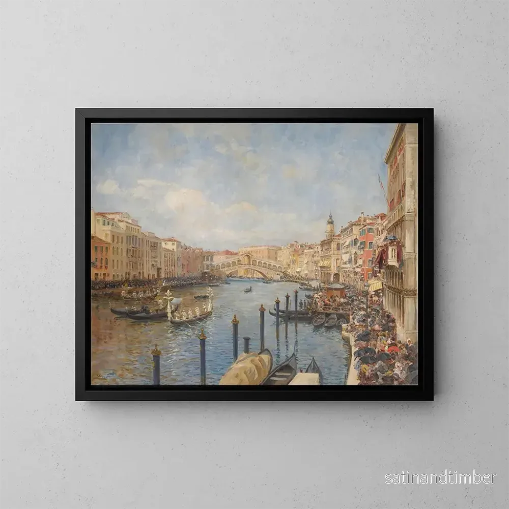 Reproduktion av målningen Vue de Venise pendant le Carnaval - Richard Lips