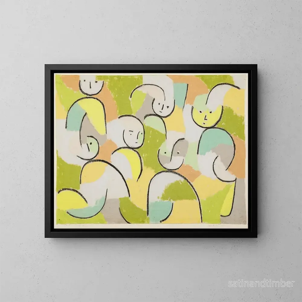 Reproduktion av målningen Sextuor des génies - Paul Klee