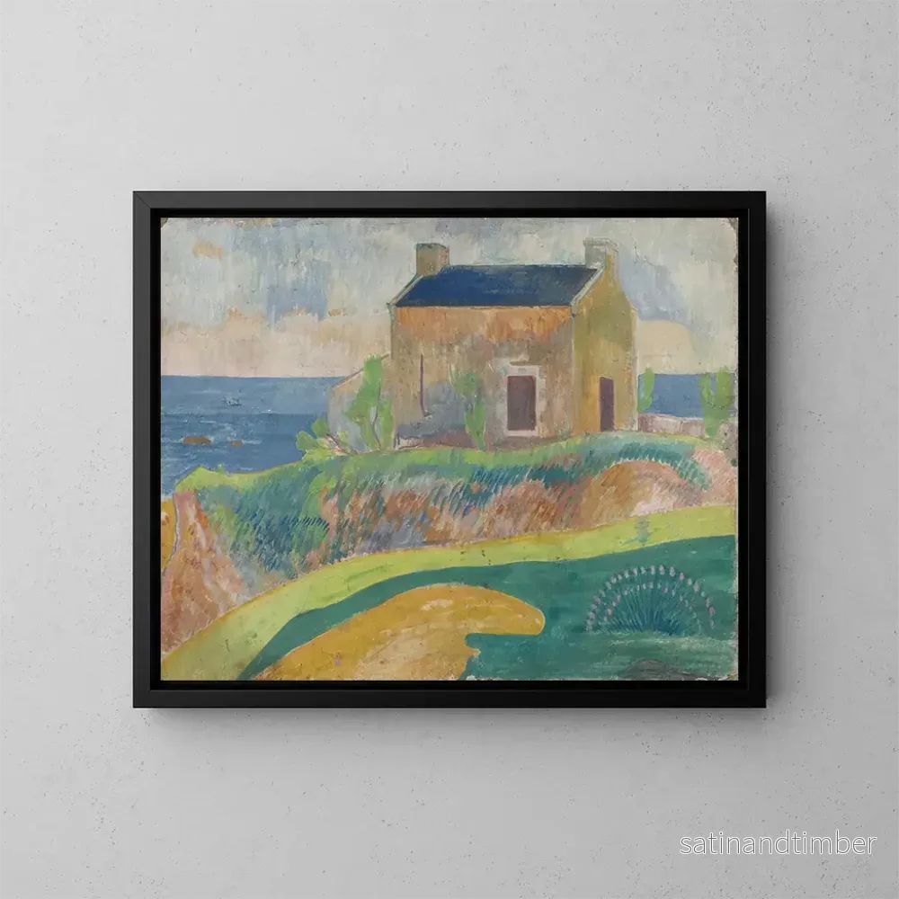 Reproduktion av målningen La Maison du pendu - Paul Gauguin