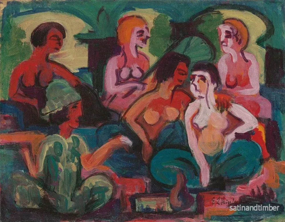 Reproduktion av målningen I prinsessornas palats - Ernst Ludwig Kirchner - Bild 2