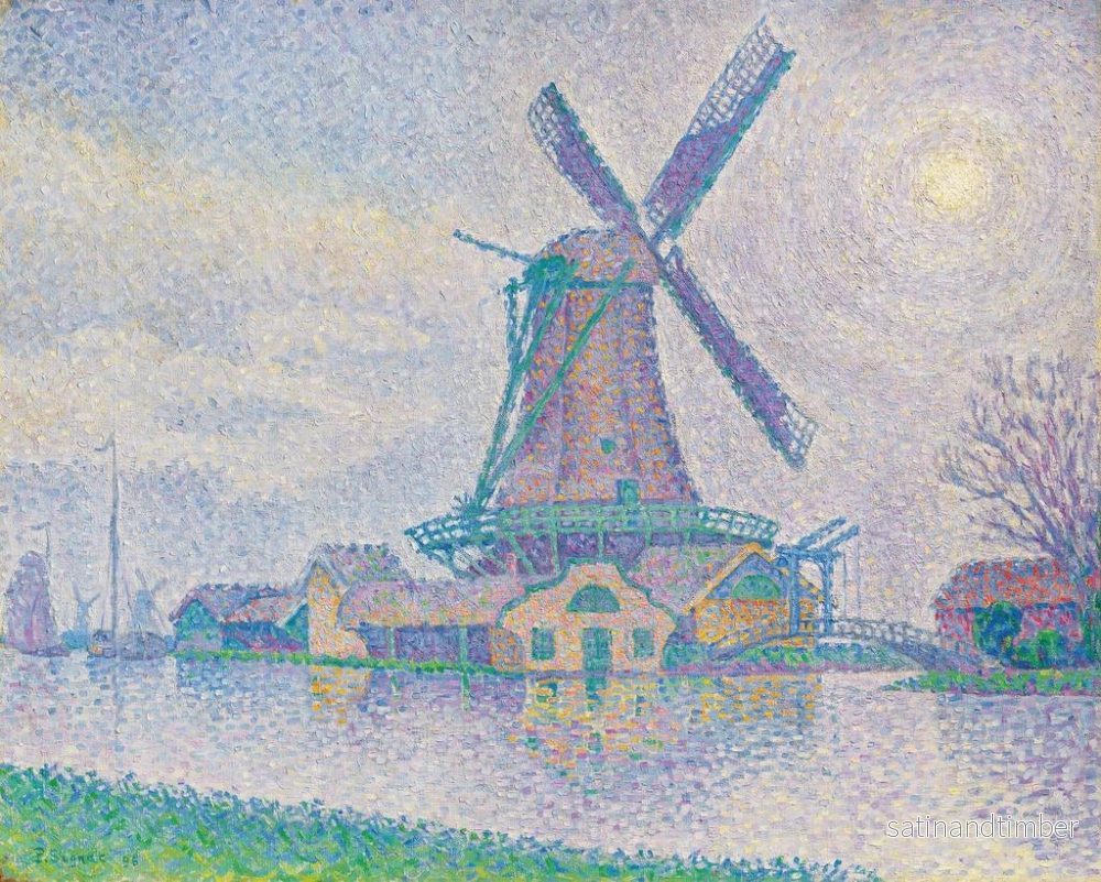Reproduktion av målningen Moulin d'Edam - Paul Signac - Bild 2