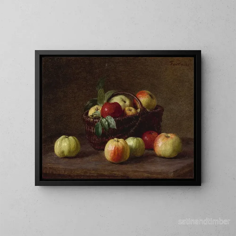 Reproduktion av målningen Pommes - Henri Fantin-Latour