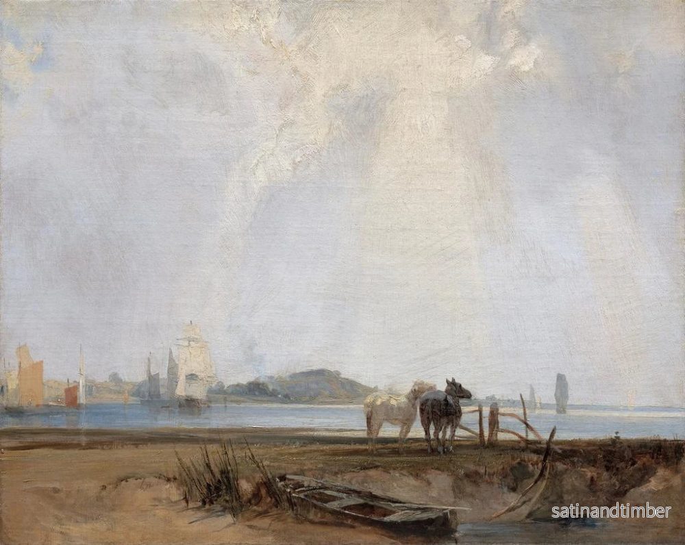 Reproduktion av målningen nära Quillebeuf - Richard Parkes Bonington - Bild 2