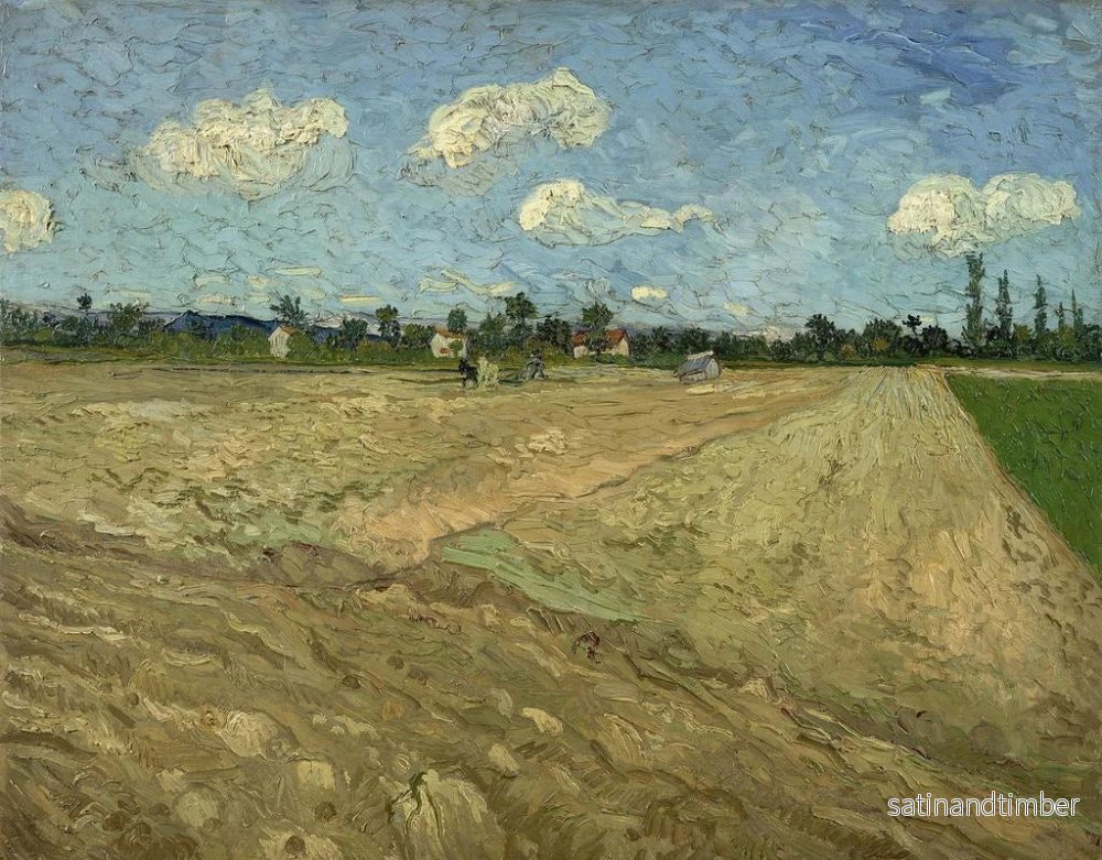 Reproduktion av målningen Champs labourés - Vincent van Gogh - Bild 2