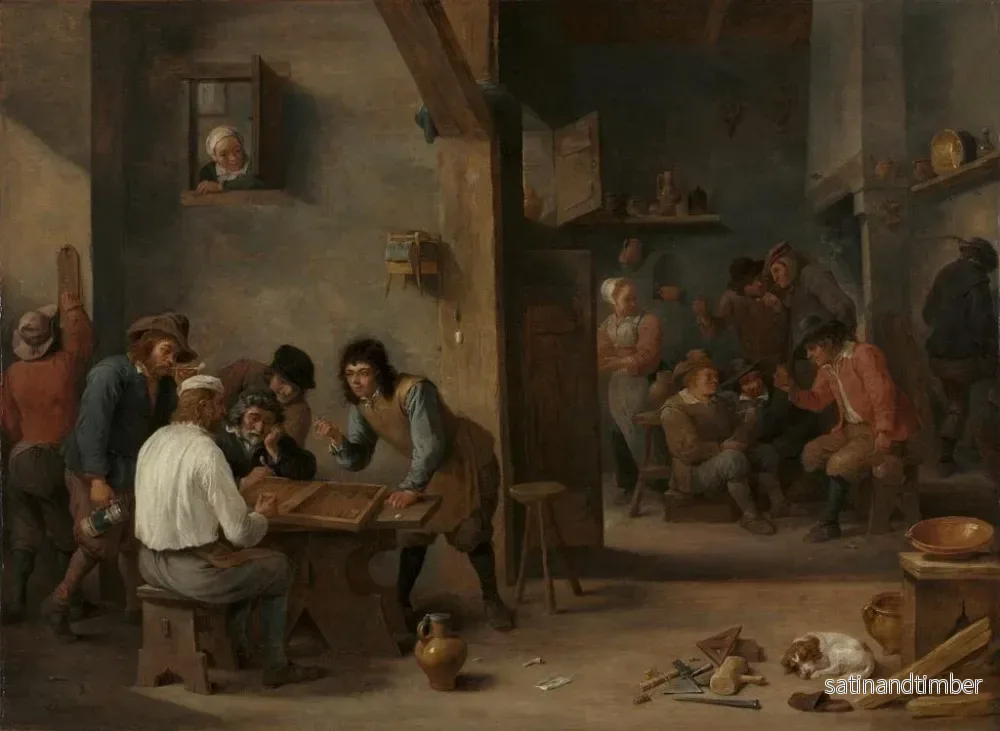 Reproduktion av målningen Backgammonspel - David Teniers den yngre - Bild 2