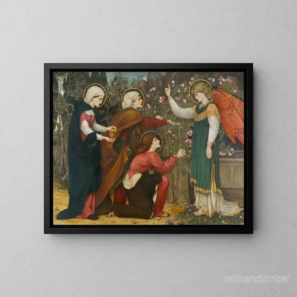 Reproduktion av målningen Varför söker du den levande bland de döda? Luk 24, 5 - John Roddam Spencer Stanhope