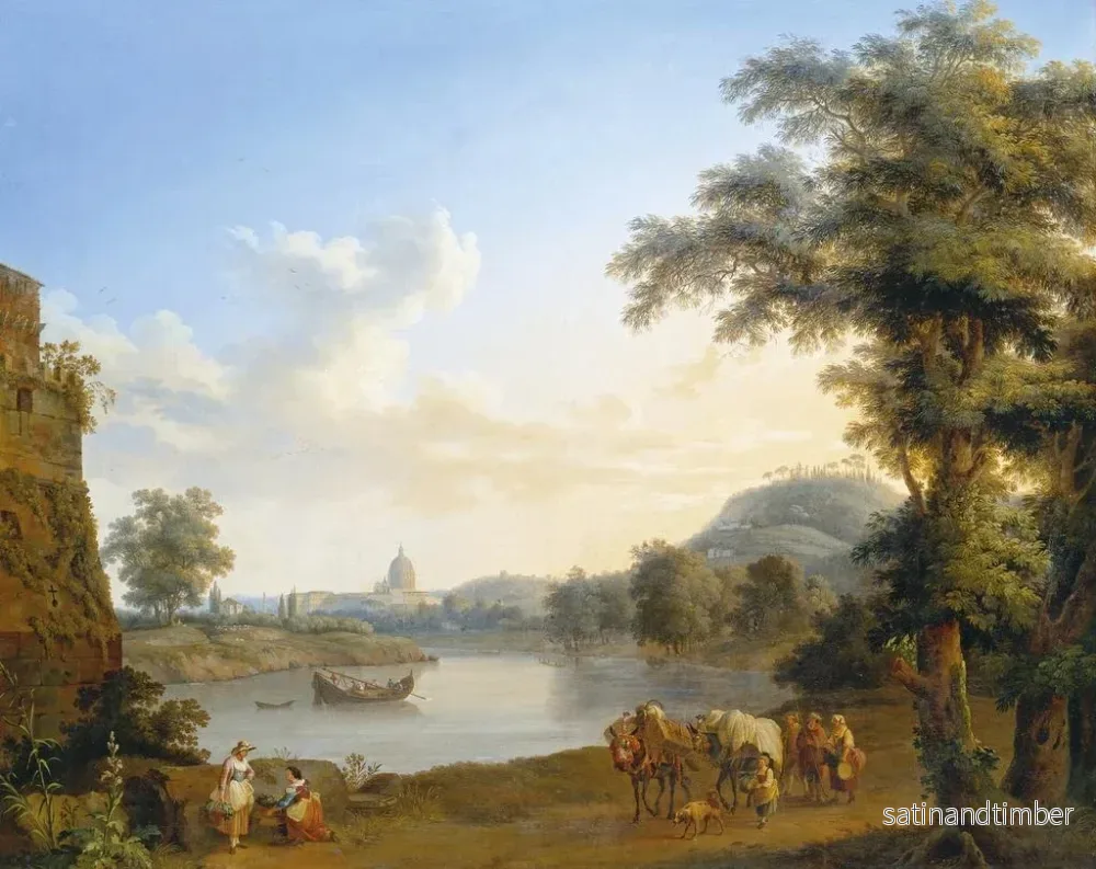 Reproduktion av målningen Vue de Saint-Pierre à Rome - Jakob Philipp Hackert - Bild 2