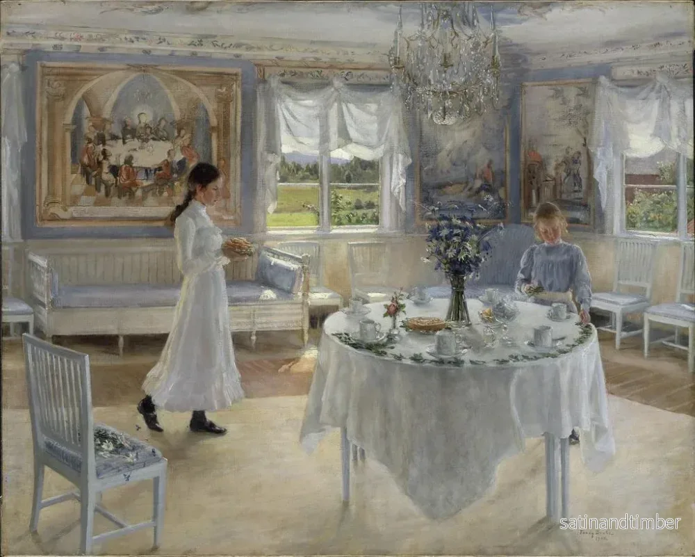 Reproduktion av målningen En dag av firande - Fanny Brate - Bild 2