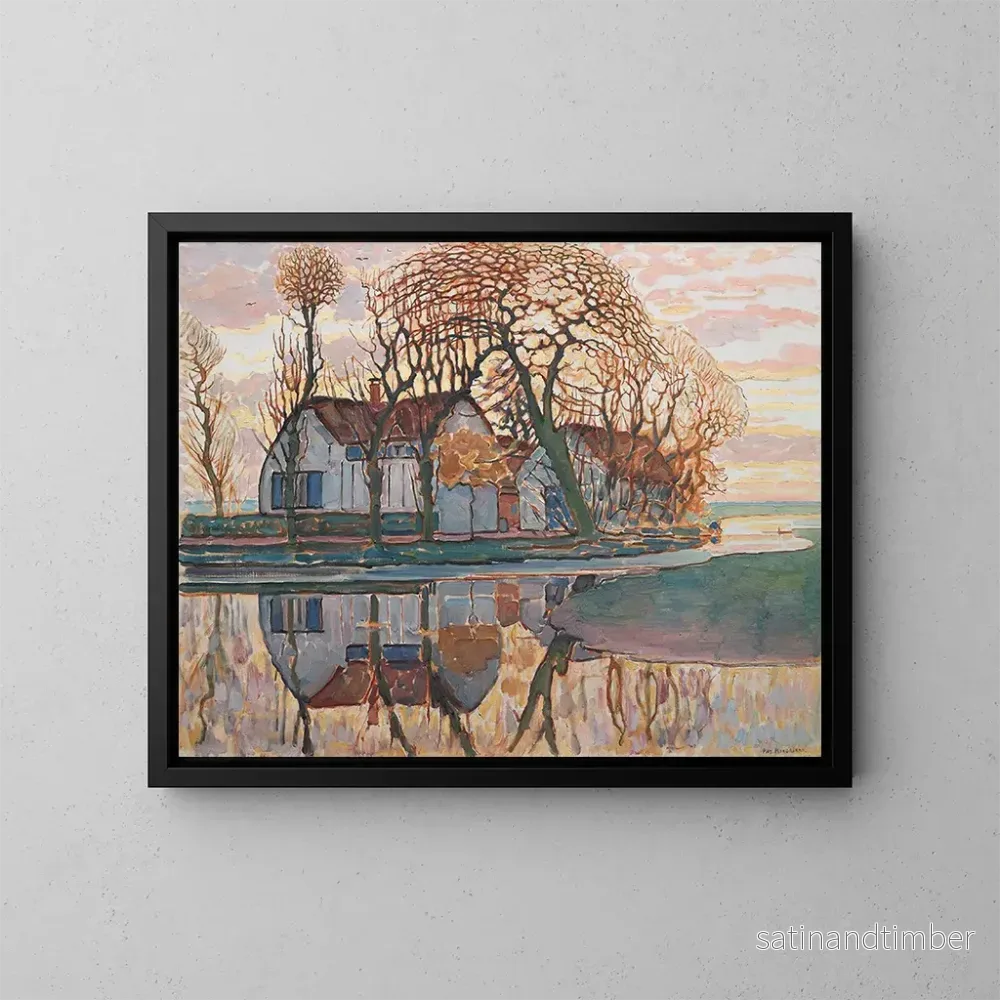 Reproduktion av målningen Ferme près de Duivendrecht – Piet Mondrian Reproduktion av målningen Ferme près de Duivendrecht – Piet Mondrian