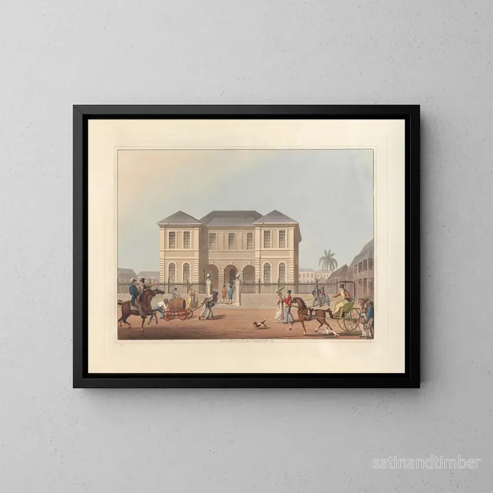 Reproduktion av målningen Le Palais de Justice - William A V Clark