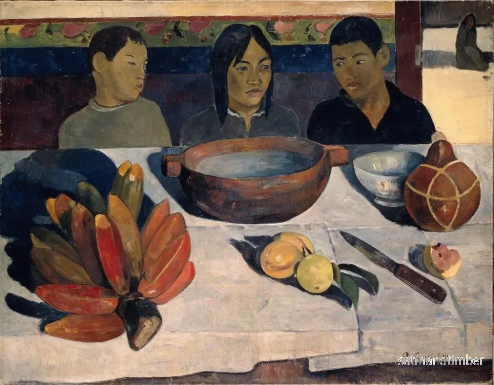 Reproduktion av målningen Le Repas aussi appelé Bananes - Paul Gauguin - Bild 2