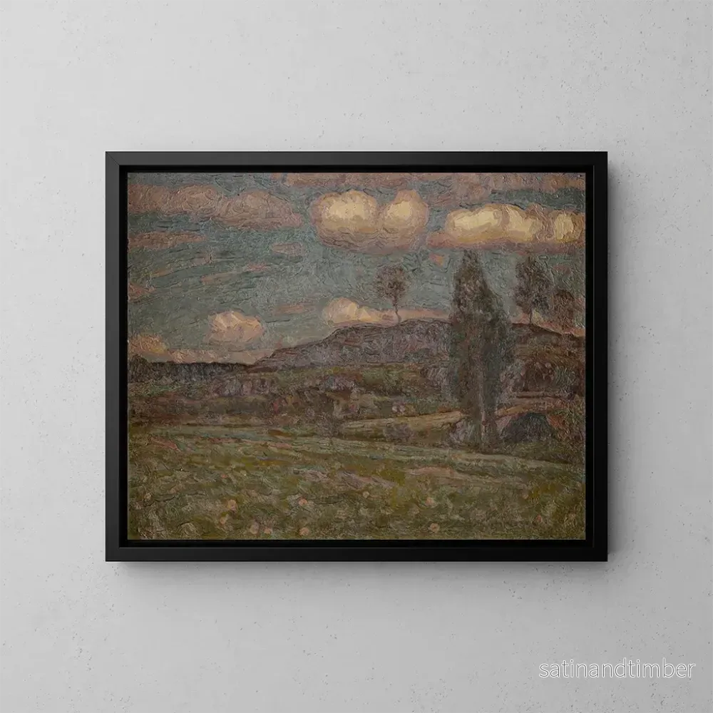 Reproduktion av målningen Sommarnu clouds - Herman Norrman