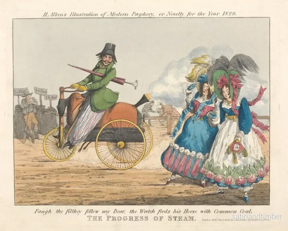 Reproduktion av målningen Illustration av den moderna profetian eller nyheten för året 1829 - Henry Thomas Alken - Bild 2
