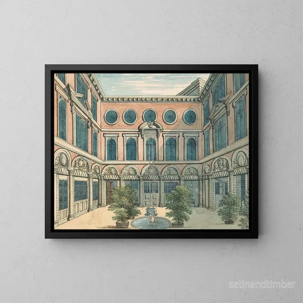 Reproduktion av målningen av Hôtel des chandeliers de suif - Samuel Ireland