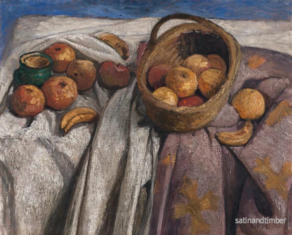 Reproduktion av målningen Naturtavla med äpplen och bananer - Paula Modersohn-Becker - Bild 2