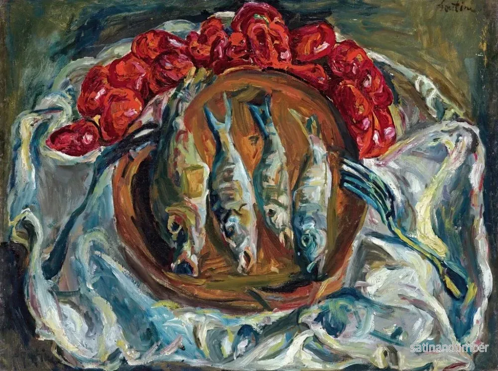 Reproduktion av målningen Fiskar och tomater - Chaïm Soutine - Bild 2