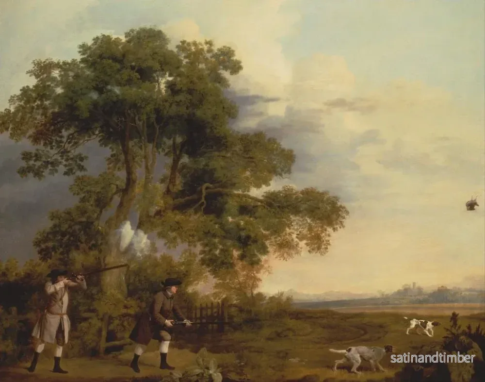 Reproduktion av målningen Två adelsmän som drar - George Stubbs - Bild 2