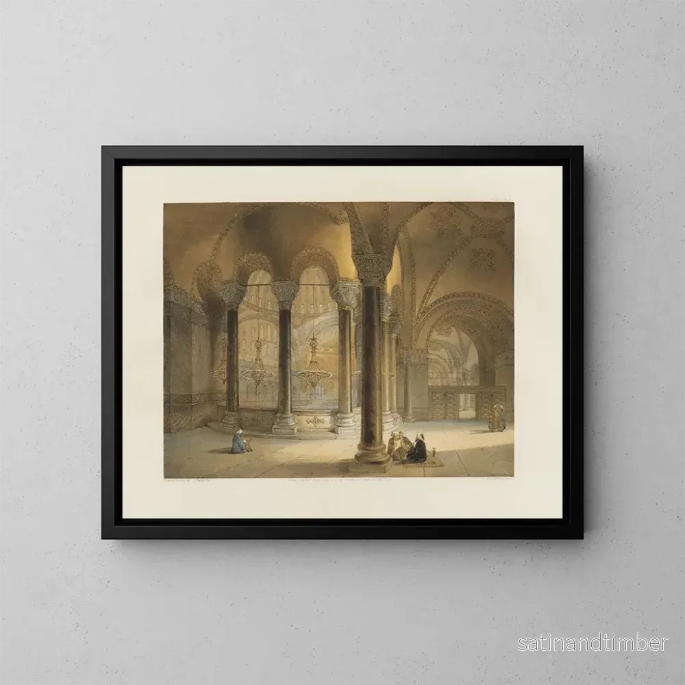 Reproduktion av målningen av Hagia Sophia i Konstantinopel, nyligen restaurerad på order av Hans Majestät sultan Abdul Medjid n°11 - Gaspare Fossati