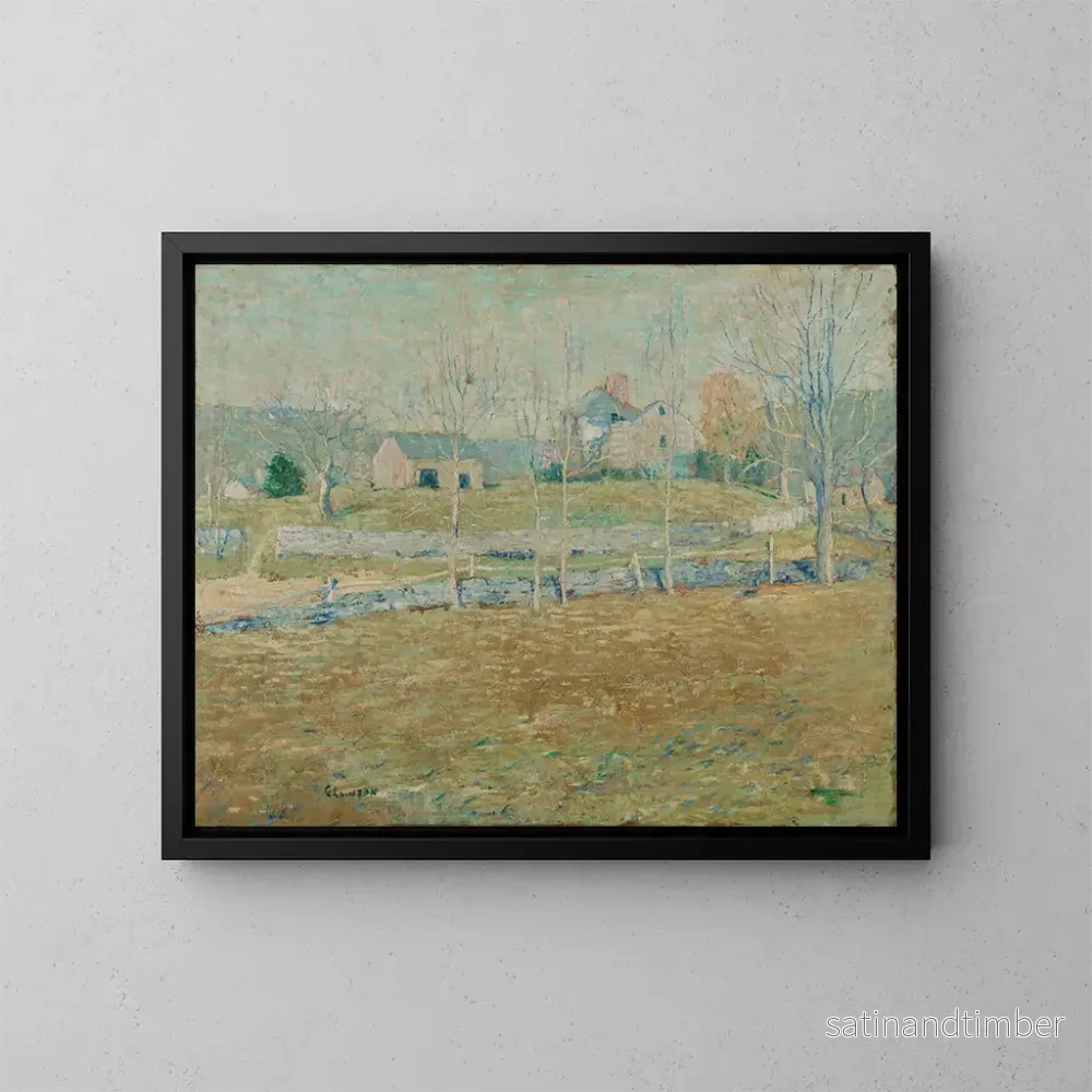 Reproduktion av målningen En övergiven gård - Ernest Lawson