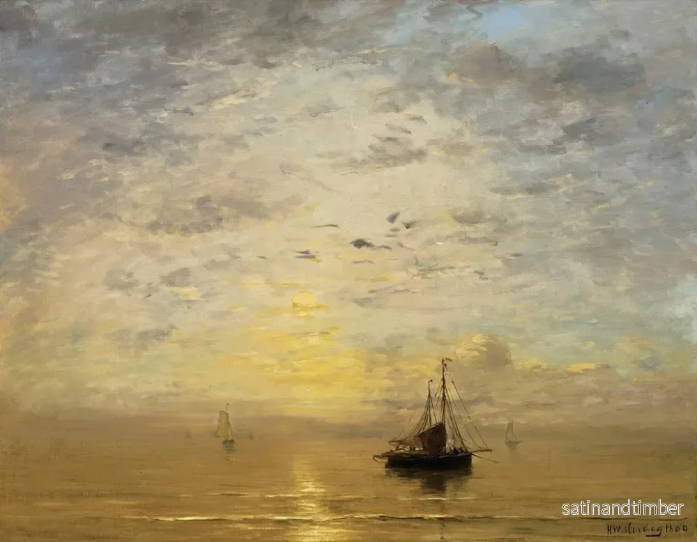 Reproduktion av målningen Marine - Hendrik Willem Mesdag - Bild 2