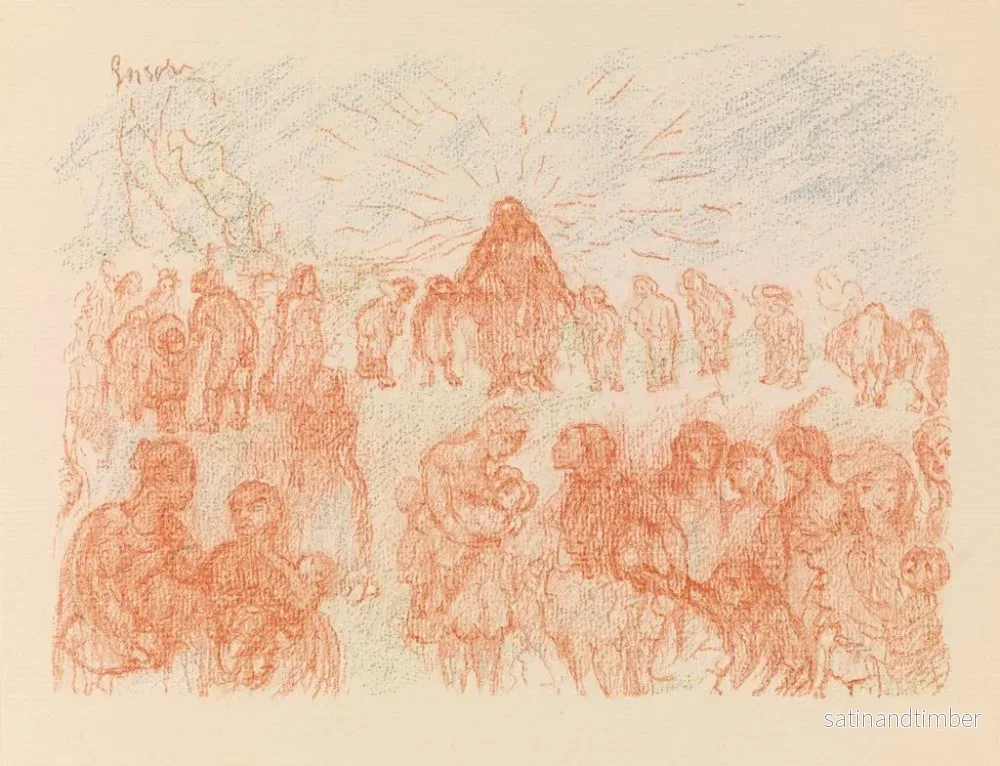 Reproduktion av målningen Låt de små barn komma till mig - James Ensor - Bild 2