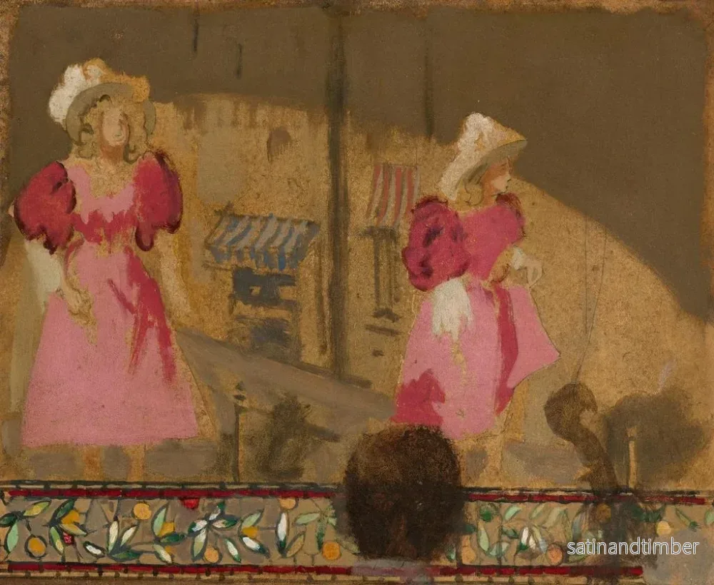 Reproduktion av målningen Les Sœurs Lloyd à l'Old Bedford - Walter Richard Sickert - Bild 2