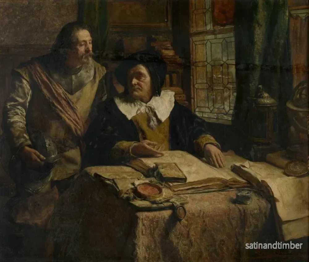 Reproduktion av målningen Le Géographe - Léon Brunin - Bild 2