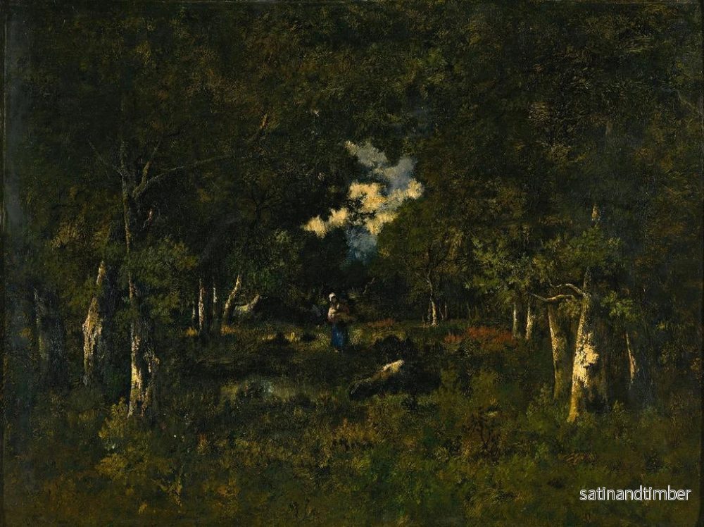 Reproduktion av målningen Bcheronne i en glänta - Narcisse Virgile Diaz de la Peña - Bild 2