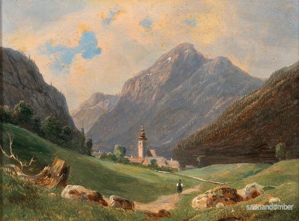 Reproduktion av målningen En vy över Tyrolen - Wilhelm Steinfeld - Bild 2