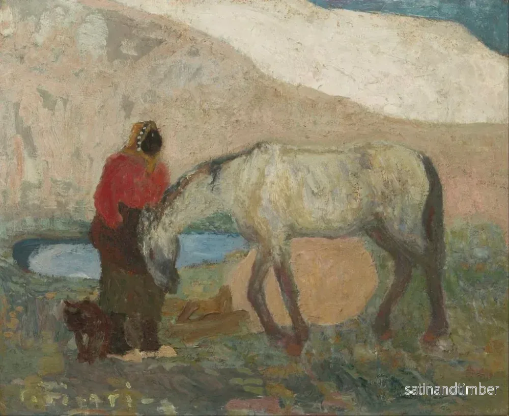 Reproduktion av målningen Laveuses dans les marais ou Les amis - Pedro Figari - Bild 2