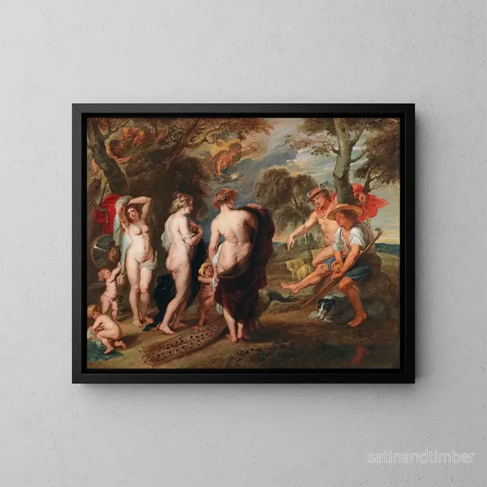 Reproduktion av målningen Le Jugement de Paris – Ecole de Peter Paul Rubens Reproduktion av målningen Le Jugement de Paris – Ecole de Peter Paul Rubens