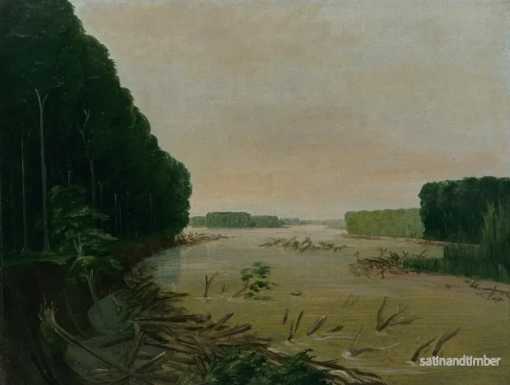Reproduktion av målningen Vue sur les rives alluviales du Missouri à 600 miles en amont de Saint-Louis - George Catlin - Bild 2