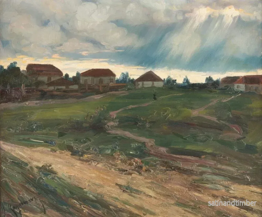 Reproduktion av målningen Averse sur le village - Jakob Koganowsky - Bild 2
