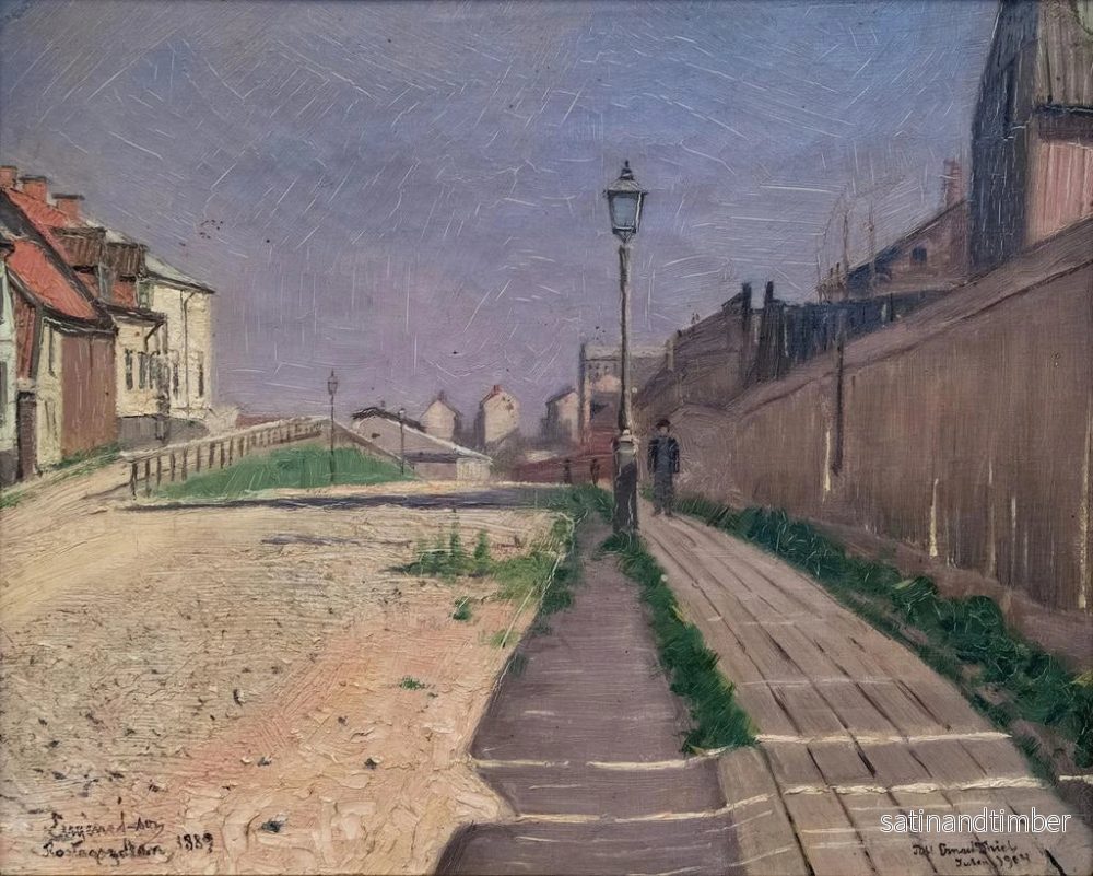Reproduktion av målningen Rue Roslagsgatan - Eugène Jansson - Bild 2