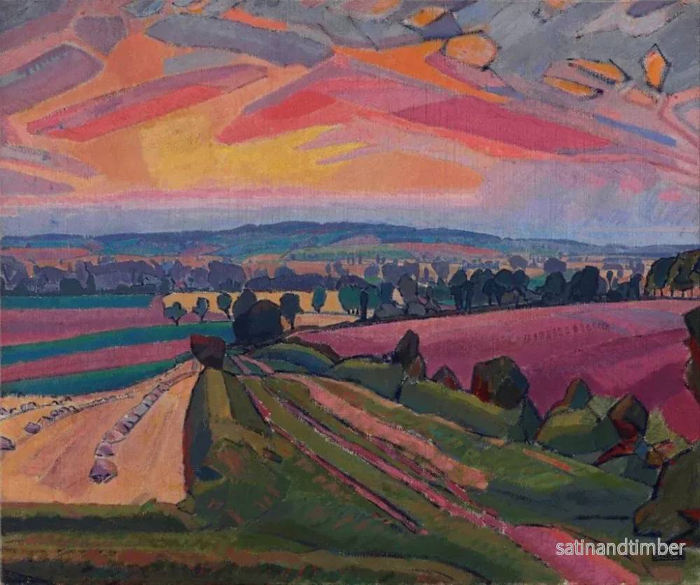 Reproduktion av målningen Le chemin d'Icknield - Spencer Frederick Gore - Bild 2