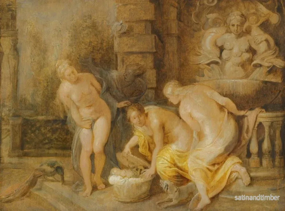 Reproduktion av målningen La découverte du bébé Érichthonios par les filles de Cécrops - Peter Paul Rubens - Bild 2